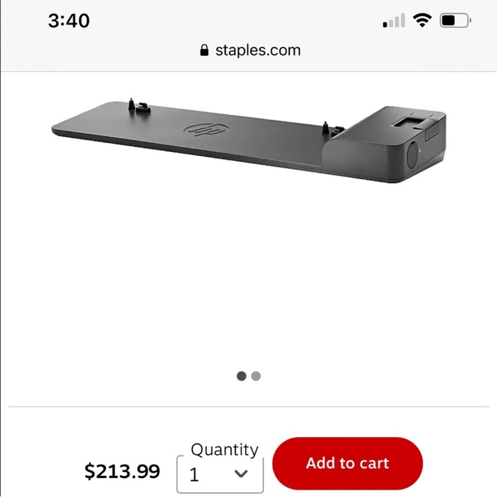 HP ultra slim docking station
